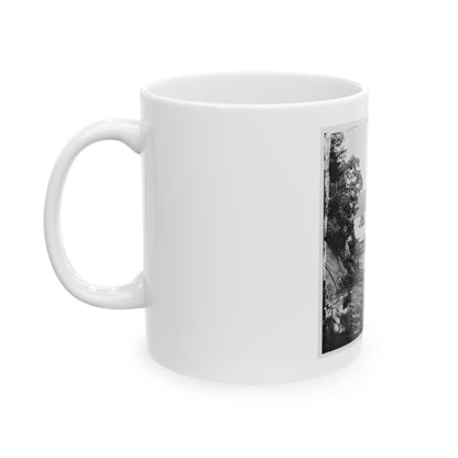 Deep Bottom, Va., Vicinity.  Transport Linda Of Philadelphia And A Monitor (Onondaga ) On The James (U.S. Civil War) White Coffee Mug