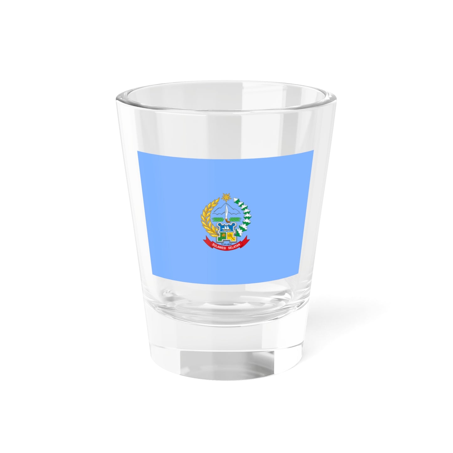 Flag of South Sulawesi Indonesia - Shot Glass 1.5oz