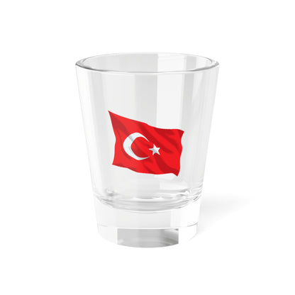 Turkish flag waving (Turkey) Shot Glass 1.5oz