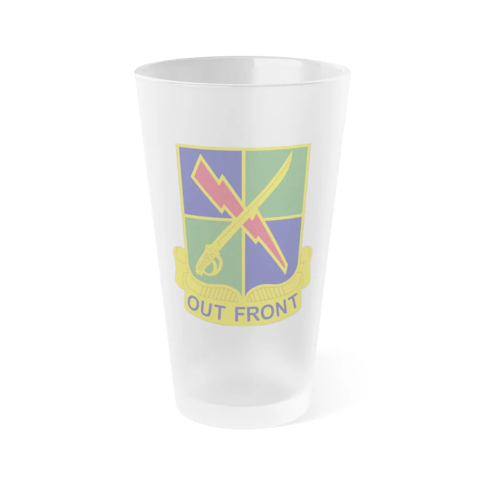 501 Military Intelligence Battalion (U.S. Army) Frosted Pint Glass 16oz-Go Mug Yourself