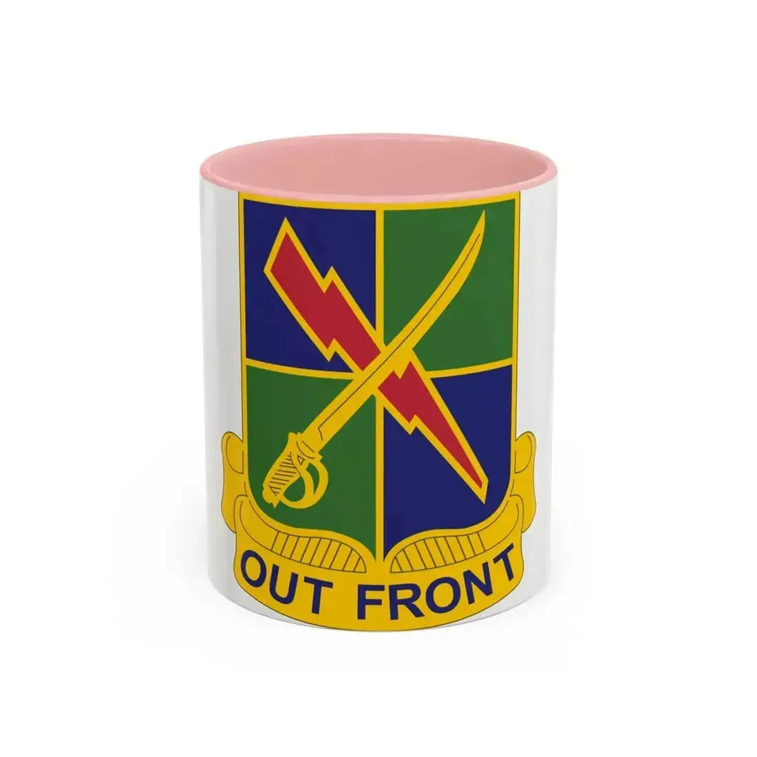 501 Military Intelligence Battalion (U.S. Army) Accent Coffee Mug 11oz Pink - Go Mug Yourself