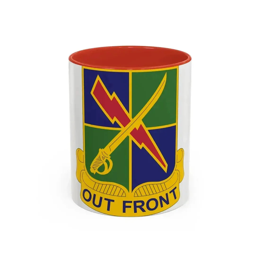 501 Military Intelligence Battalion (U.S. Army) Accent Coffee Mug 11oz Red - Go Mug Yourself