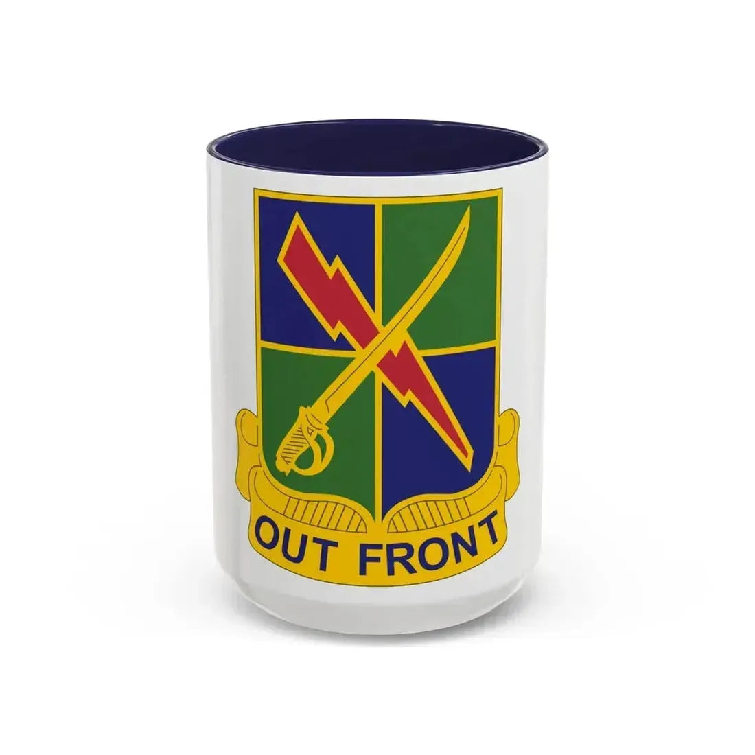 501 Military Intelligence Battalion (U.S. Army) Accent Coffee Mug 15oz Navy - Go Mug Yourself