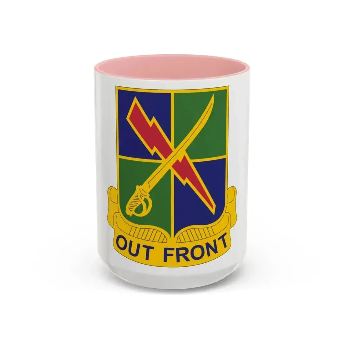 501 Military Intelligence Battalion (U.S. Army) Accent Coffee Mug 15oz Pink - Go Mug Yourself
