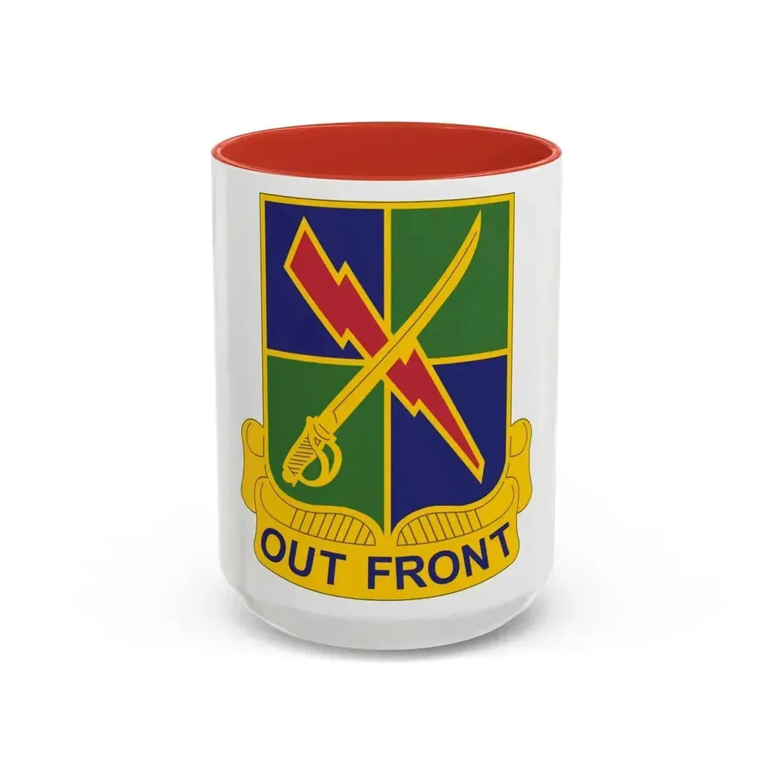 501 Military Intelligence Battalion (U.S. Army) Accent Coffee Mug 15oz Red - Go Mug Yourself
