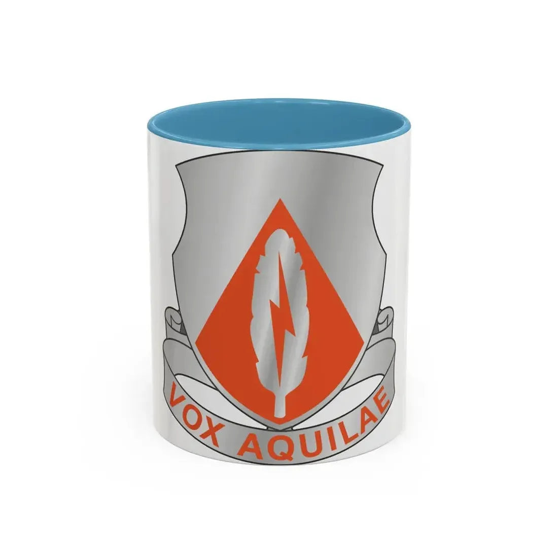 501 Signal Battalion (U.S. Army) Accent Coffee Mug 11oz Light Blue - Go Mug Yourself