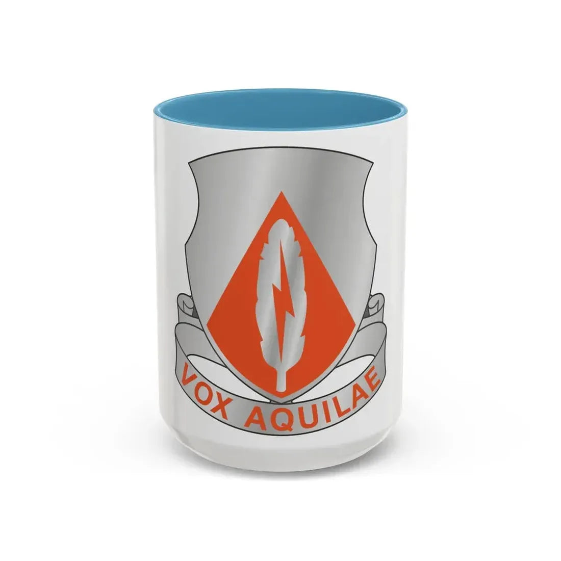 501 Signal Battalion (U.S. Army) Accent Coffee Mug 15oz Light Blue - Go Mug Yourself