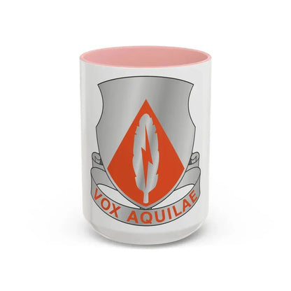 501 Signal Battalion (U.S. Army) Accent Coffee Mug 15oz Pink - Go Mug Yourself