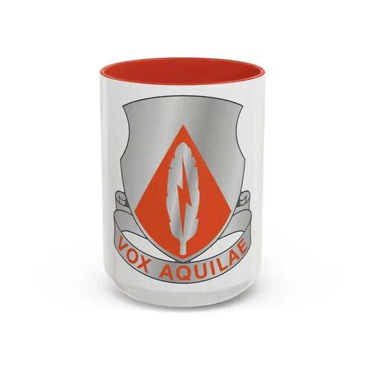 501 Signal Battalion (U.S. Army) Accent Coffee Mug 15oz Red - Go Mug Yourself