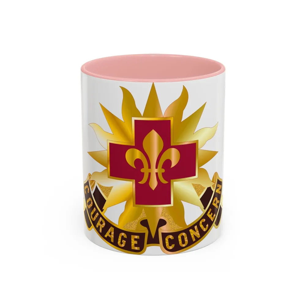 5010 US Hospital (U.S. Army) Accent Coffee Mug-11oz-Pink-Go Mug Yourself