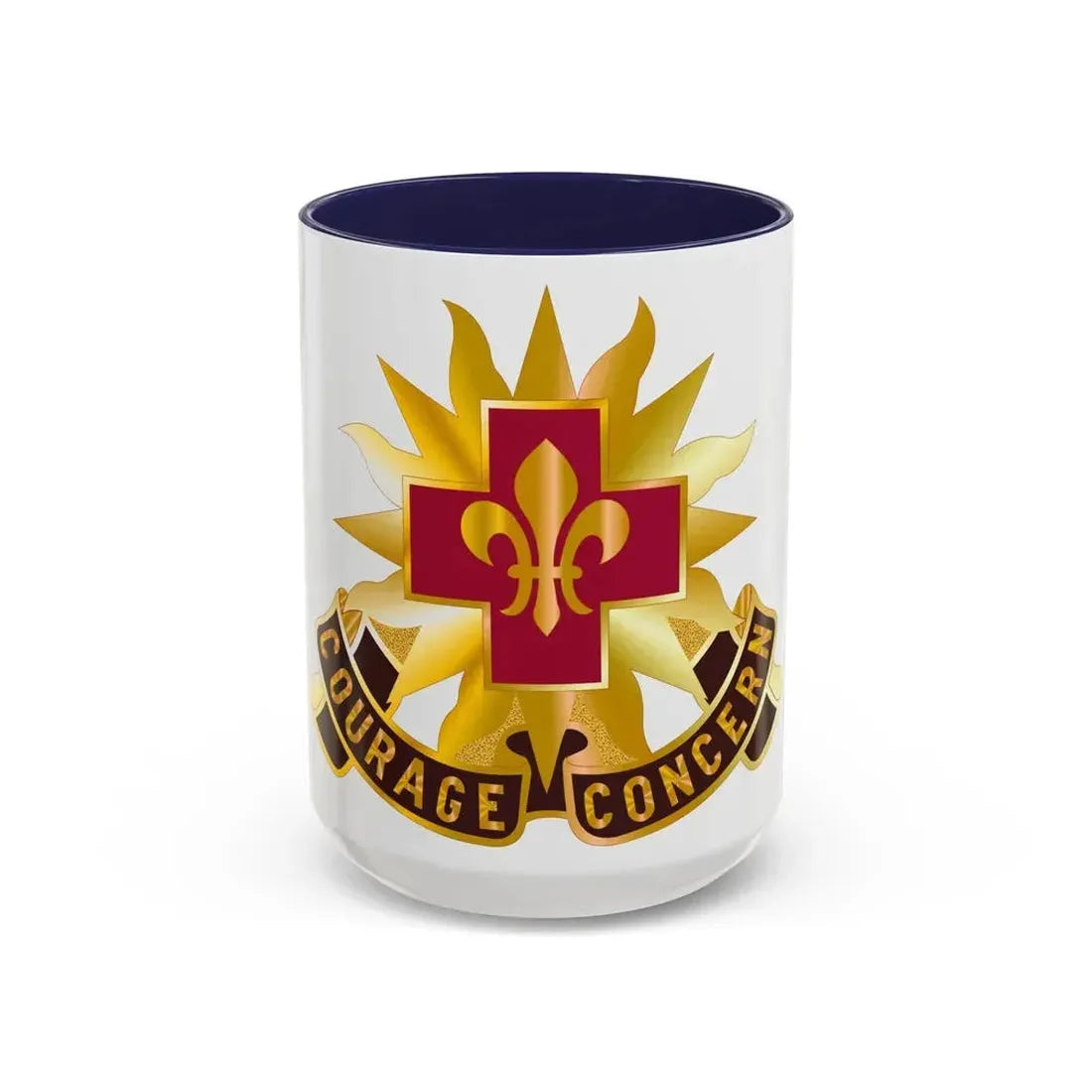 5010 US Hospital (U.S. Army) Accent Coffee Mug 15oz Navy - Go Mug Yourself