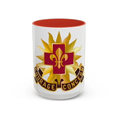 5010 US Hospital (U.S. Army) Accent Coffee Mug 15oz Red - Go Mug Yourself