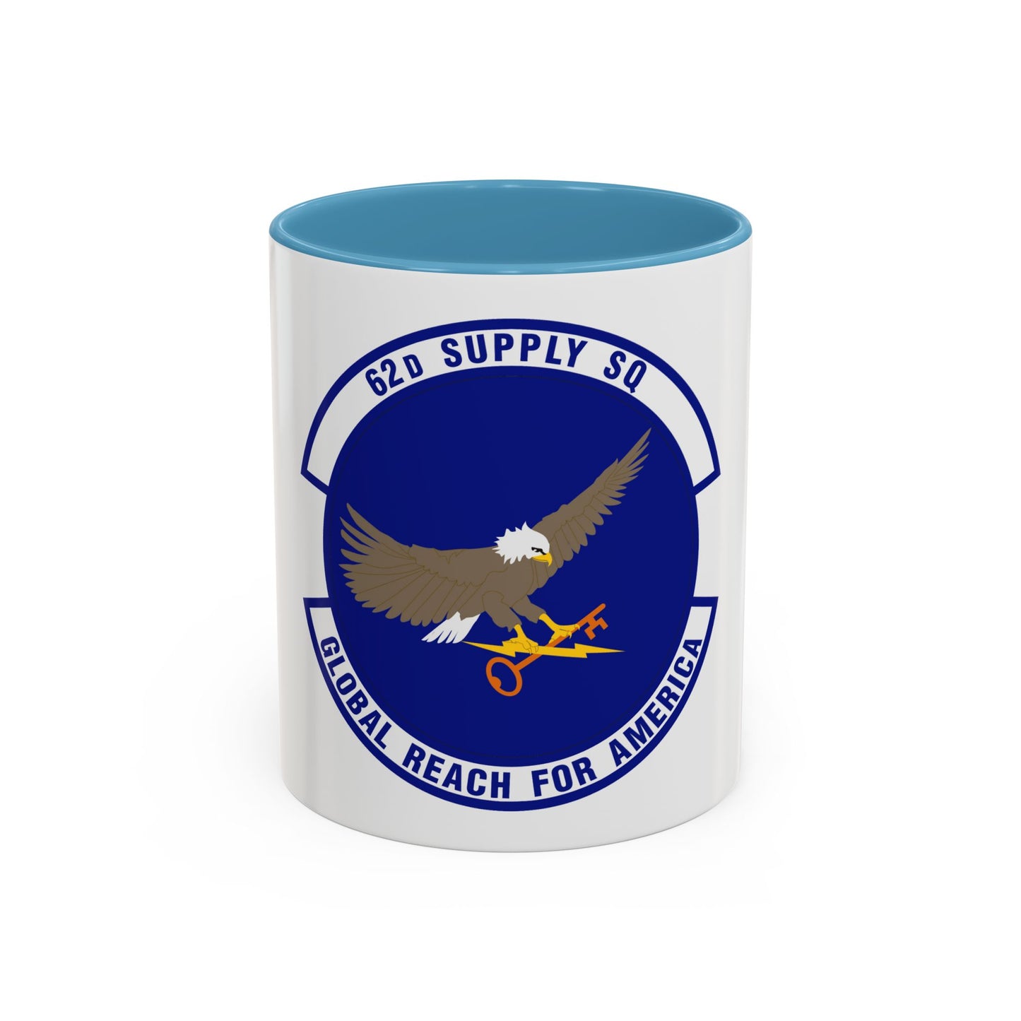 62d Supply Squadron (U.S. Air Force) Accent Coffee Mug