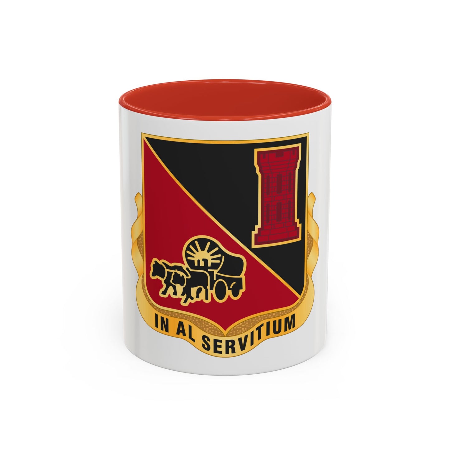 128 Engineer Battalion Nebraska National Guard (U.S. Army) Accent Coffee Mug