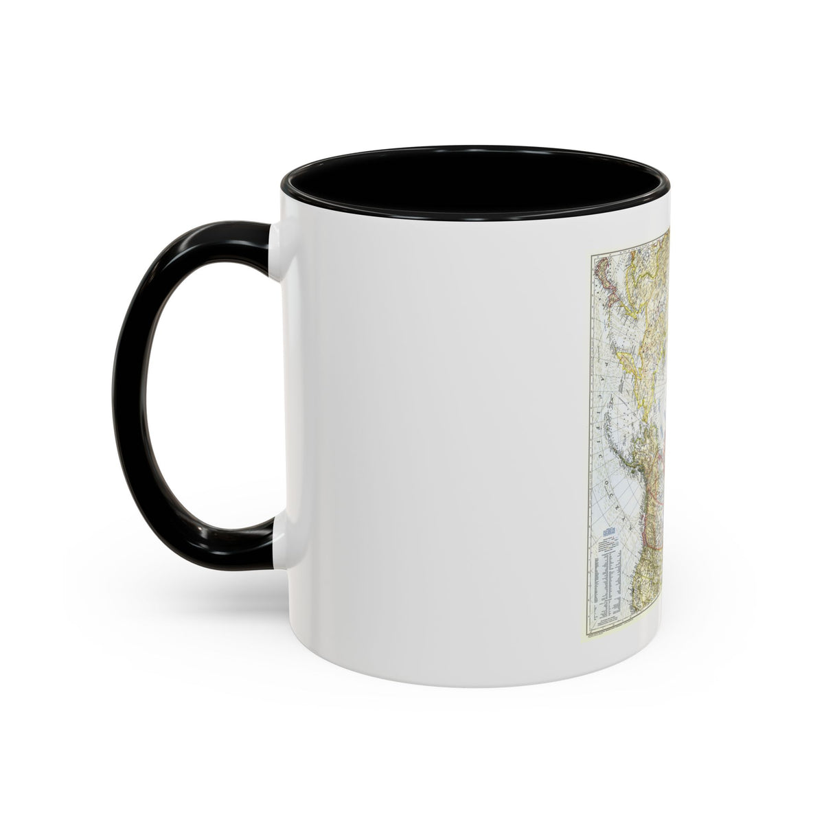 Top Of The World (1949) (Map) Accent Coffee Mug
