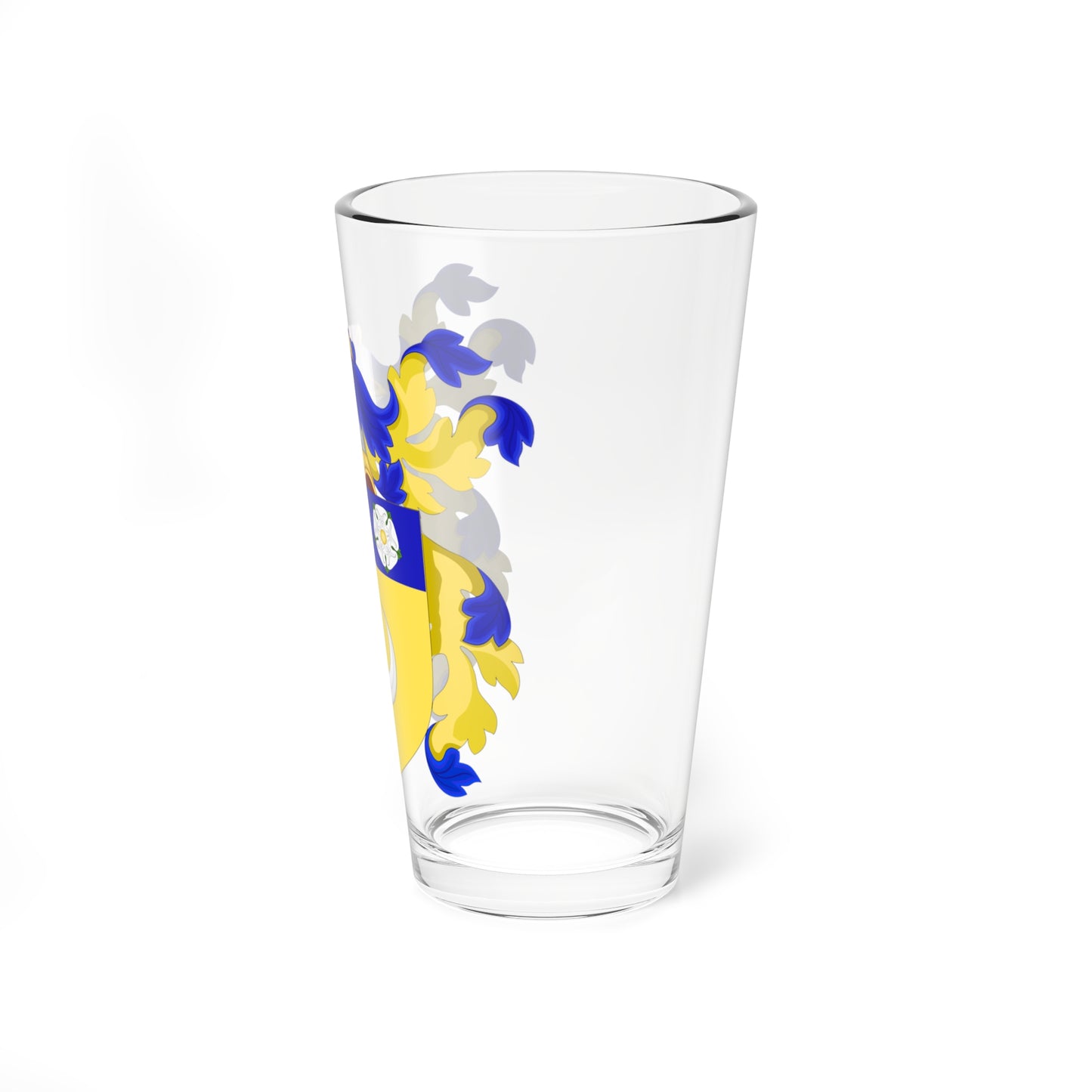 Coat of Arms of William Hooper (United States) (Coat of Arms) Pint Glass 16oz