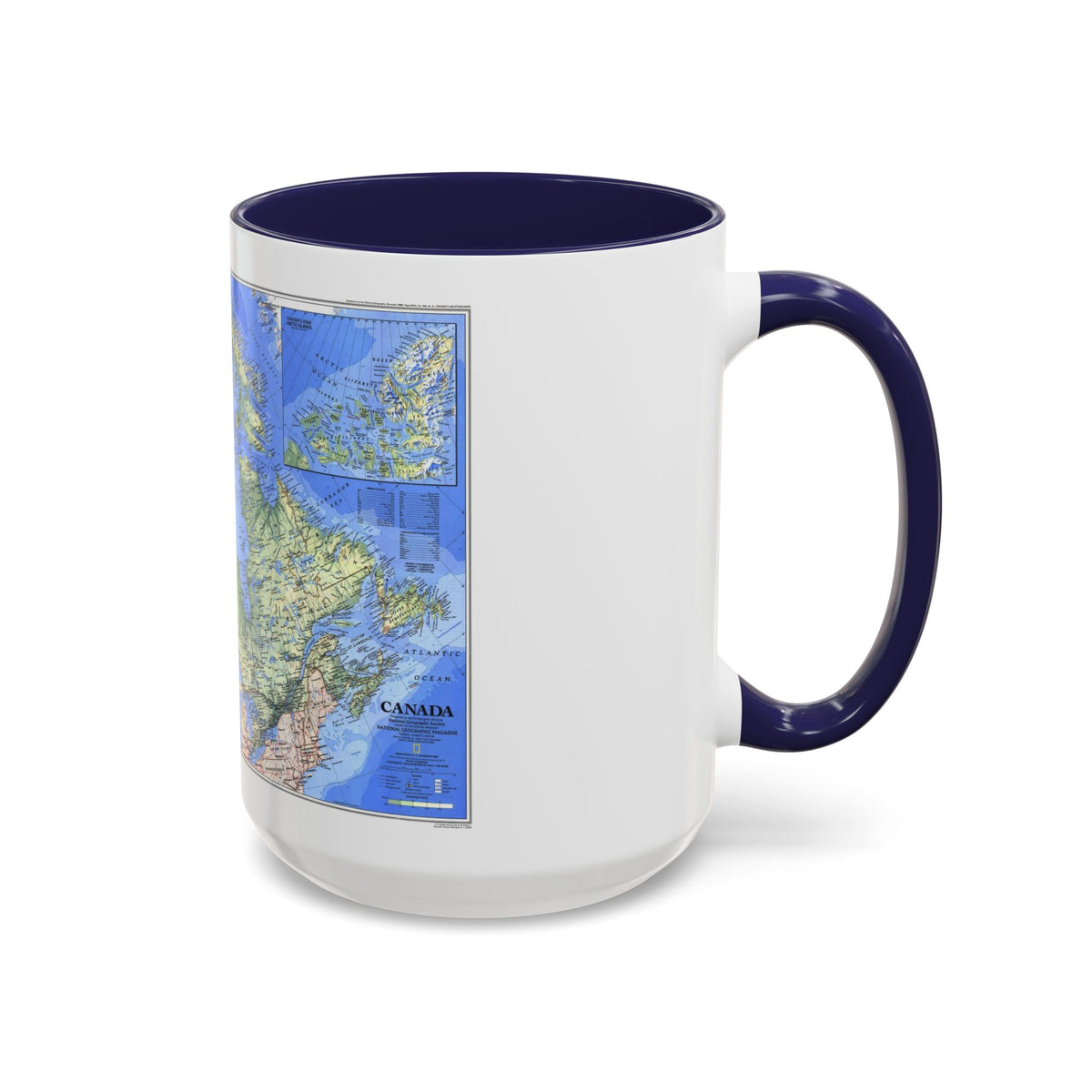 Canada (1985) (Map) Accent Coffee Mug