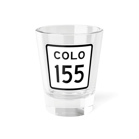 Colorado 155 1952 (Colorado) (Road Sign) Shot Glass 1.5oz-1.5oz-Go Mug Yourself