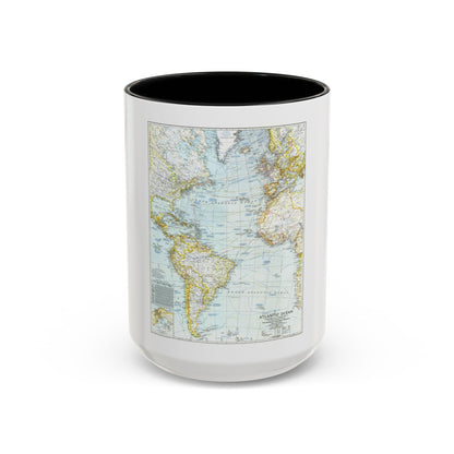 Atlantic Ocean (1941) (Map) Accent Coffee Mug