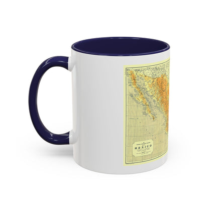 Central America & Mexico (1914) (Map) Accent Coffee Mug