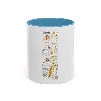 USA - New York City (1999) (Map) Accent Coffee Mug