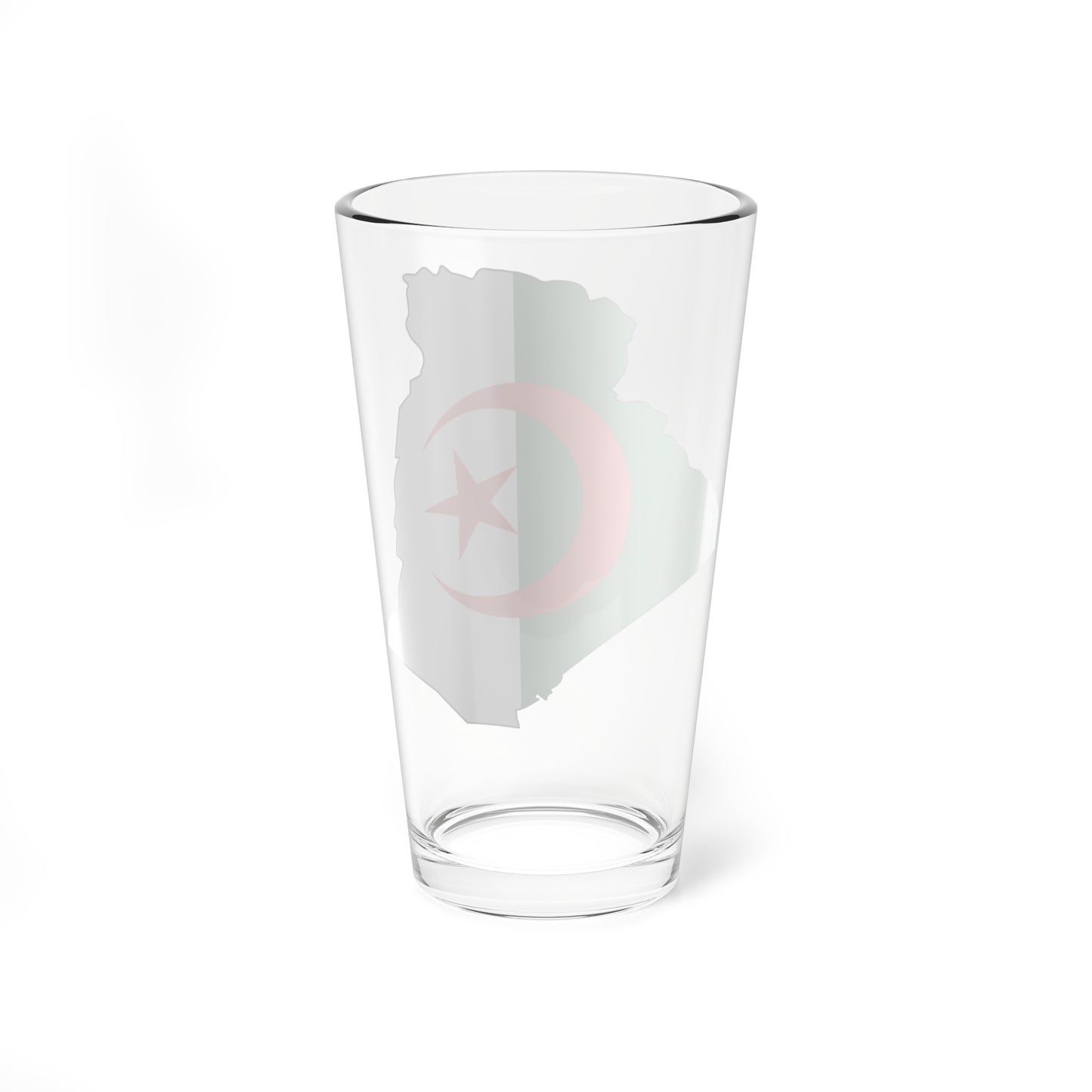 Flag and map of Algeria (Algeria) Pint Glass 16oz