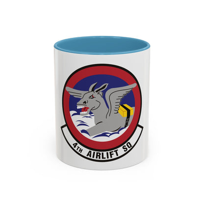 4th Airlift Squadron (U.S. Air Force) Accent Coffee Mug