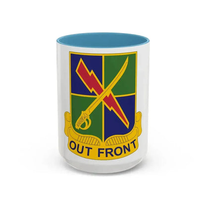 501st Military Intelligence Battalion (U.S. Army) Accent Coffee Mug 15oz Light Blue - Go Mug Yourself