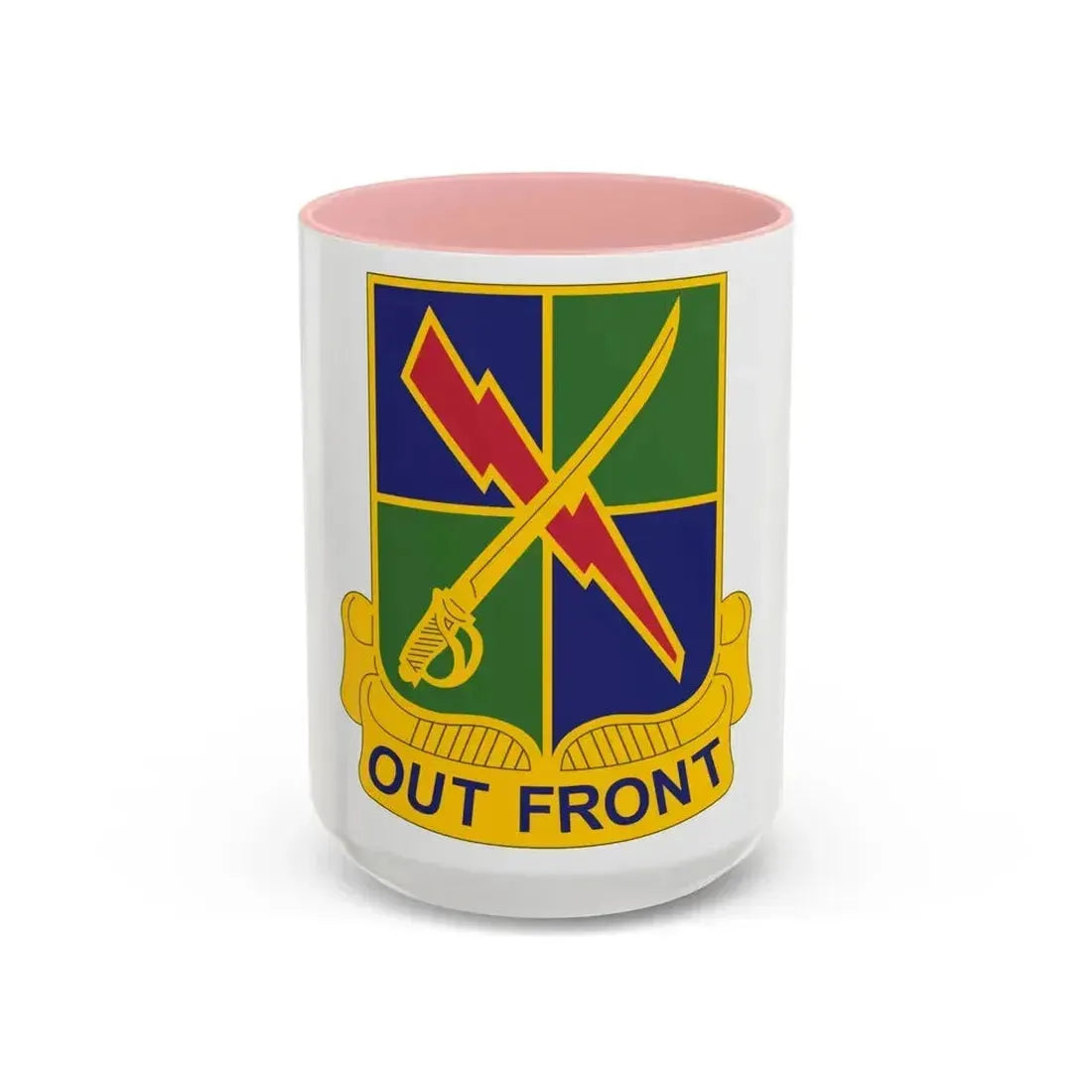 501st Military Intelligence Battalion (U.S. Army) Accent Coffee Mug 15oz Pink - Go Mug Yourself