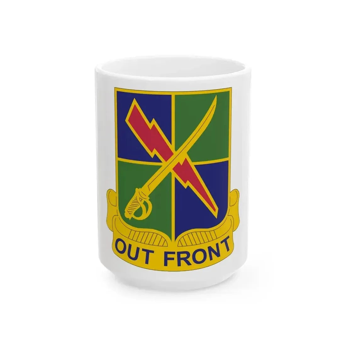 501st Military Intelligence Battalion (U.S. Army) White Coffee Mug 15oz - Go Mug Yourself