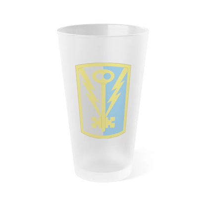 501st Military Intelligence Brigade (U.S. Army) Frosted Pint Glass 16oz-Go Mug Yourself