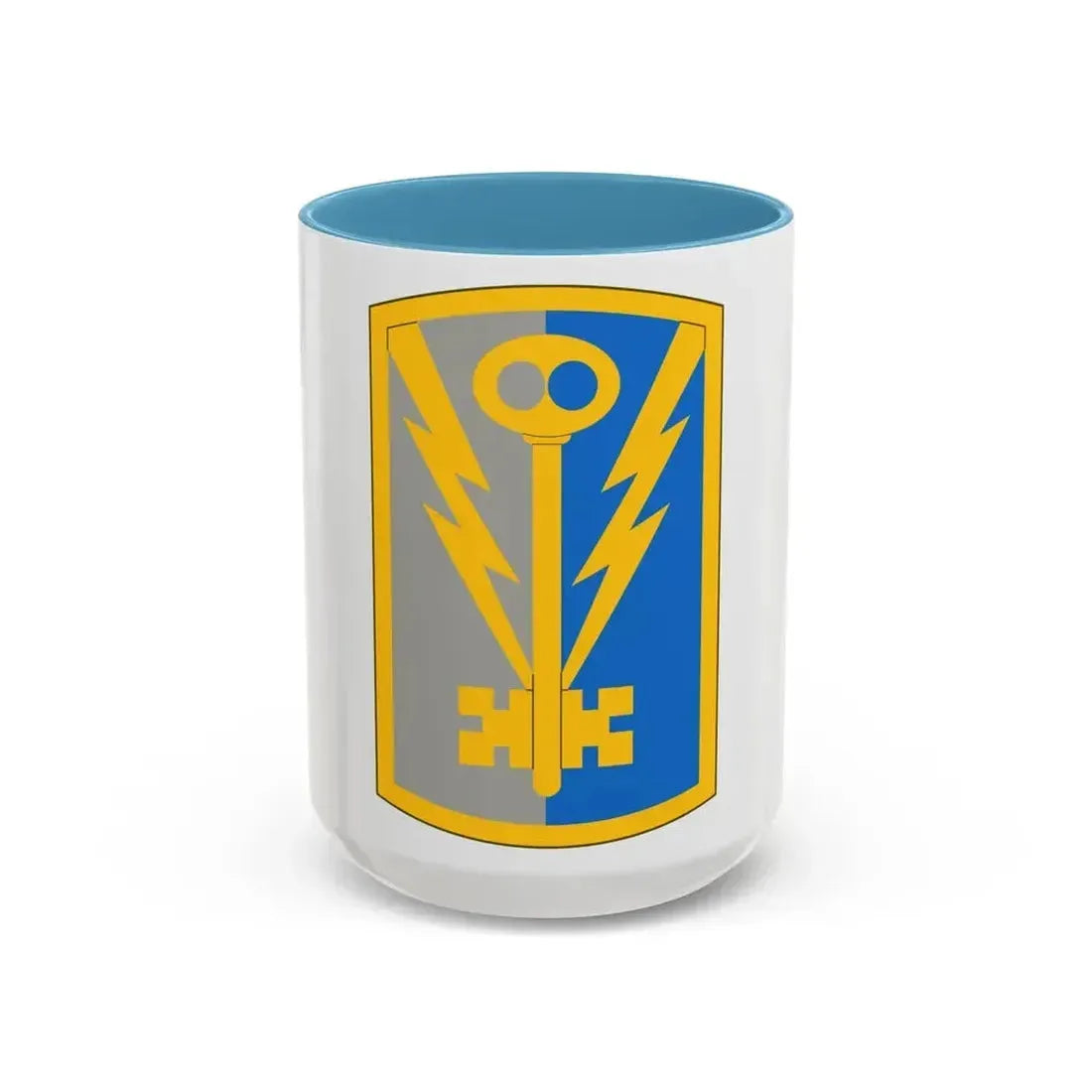 501st Military Intelligence Brigade (U.S. Army) Accent Coffee Mug 15oz Light Blue - Go Mug Yourself