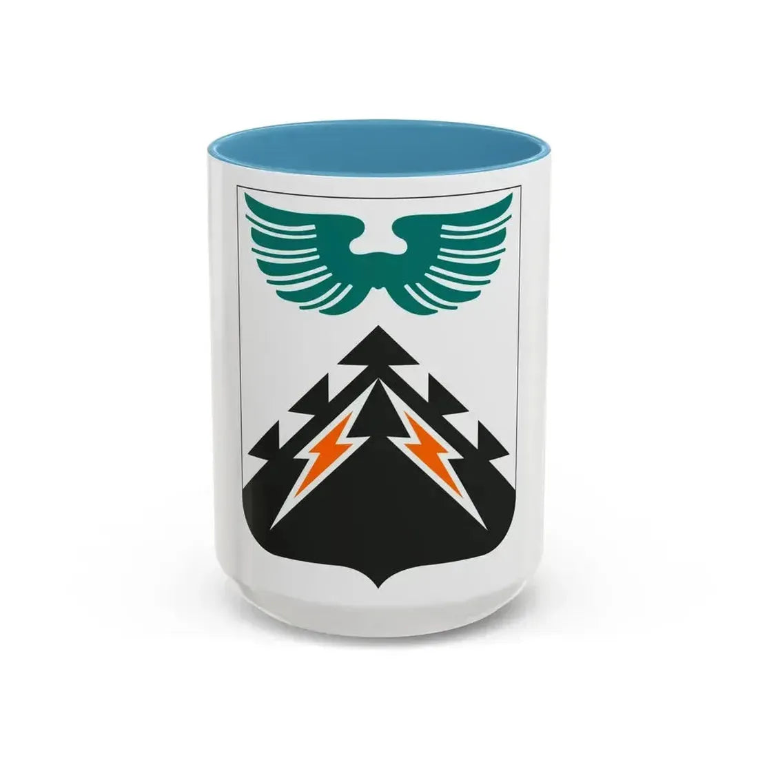502 Aviation Regiment 2 (U.S. Army) Accent Coffee Mug 15oz Light Blue - Go Mug Yourself