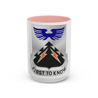 502 Aviation Regiment (U.S. Army) Accent Coffee Mug-15oz-Pink-Go Mug Yourself