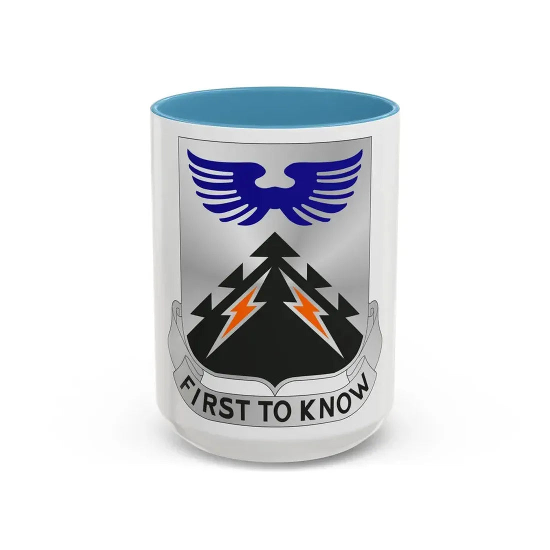 502 Aviation Regiment (U.S. Army) Accent Coffee Mug 15oz Light Blue - Go Mug Yourself