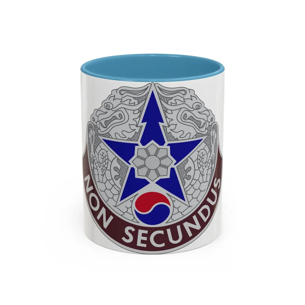 502 Field Hospital (U.S. Army) Accent Coffee Mug-11oz-Light Blue-Go Mug Yourself