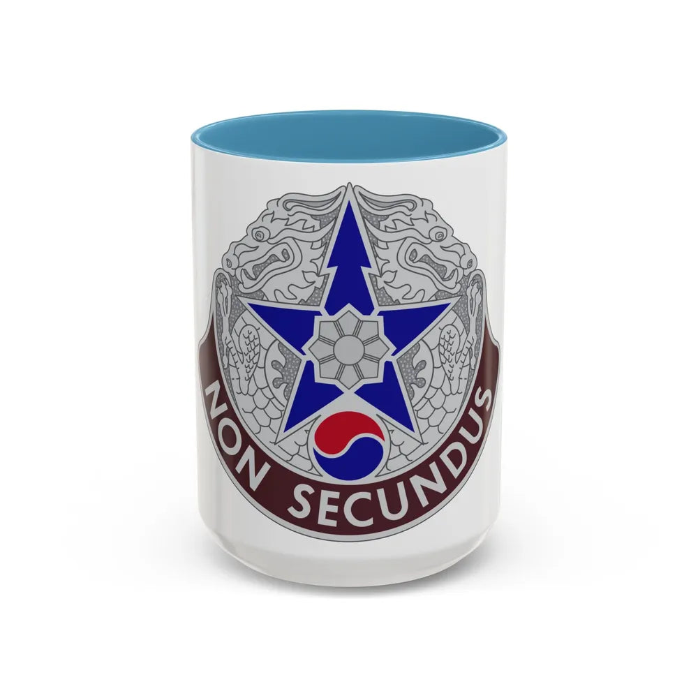 502 Field Hospital (U.S. Army) Accent Coffee Mug-15oz-Light Blue-Go Mug Yourself