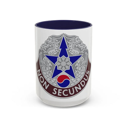 502 Field Hospital (U.S. Army) Accent Coffee Mug-15oz-Navy-Go Mug Yourself