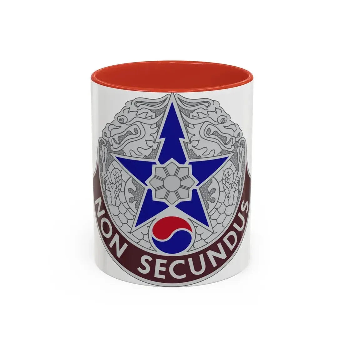 502 Field Hospital (U.S. Army) Accent Coffee Mug 11oz Red - Go Mug Yourself