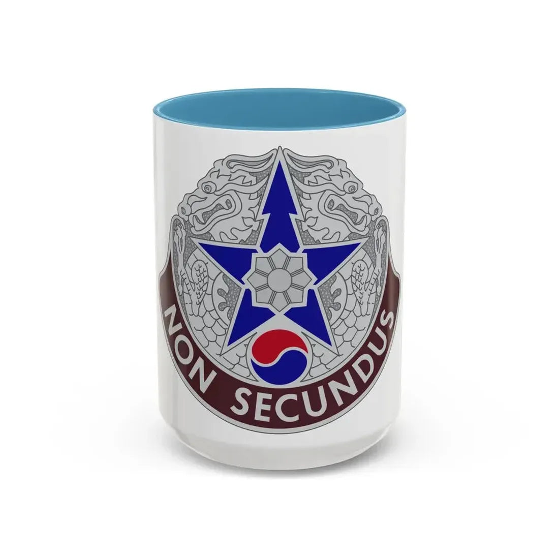 502 Field Hospital (U.S. Army) Accent Coffee Mug 15oz Light Blue - Go Mug Yourself