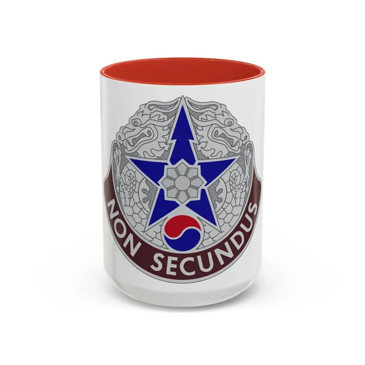 502 Field Hospital (U.S. Army) Accent Coffee Mug 15oz Red - Go Mug Yourself