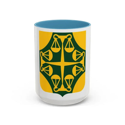 502 Military Police Battalion 2 (U.S. Army) Accent Coffee Mug 15oz Light Blue - Go Mug Yourself