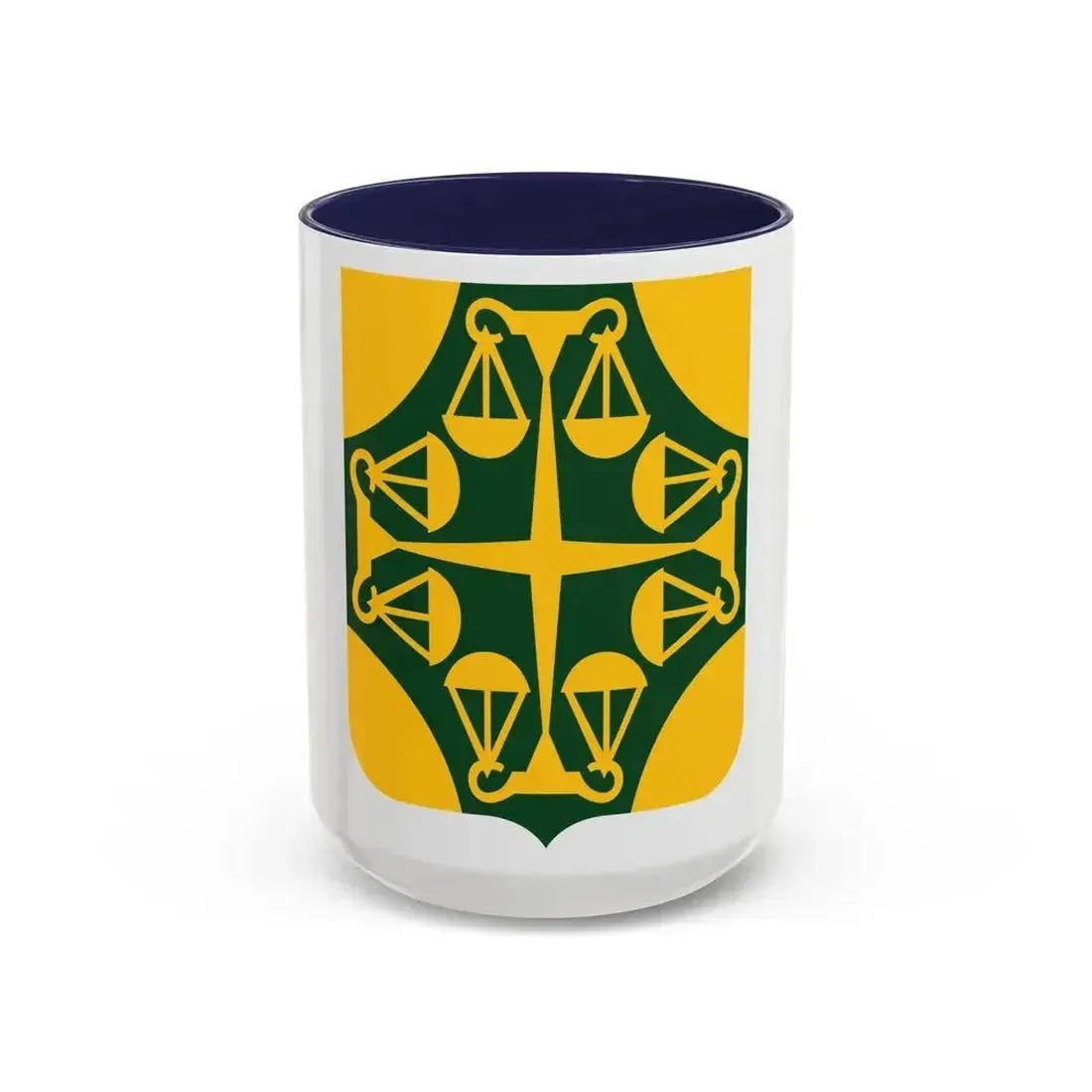502 Military Police Battalion 2 (U.S. Army) Accent Coffee Mug 15oz Navy - Go Mug Yourself