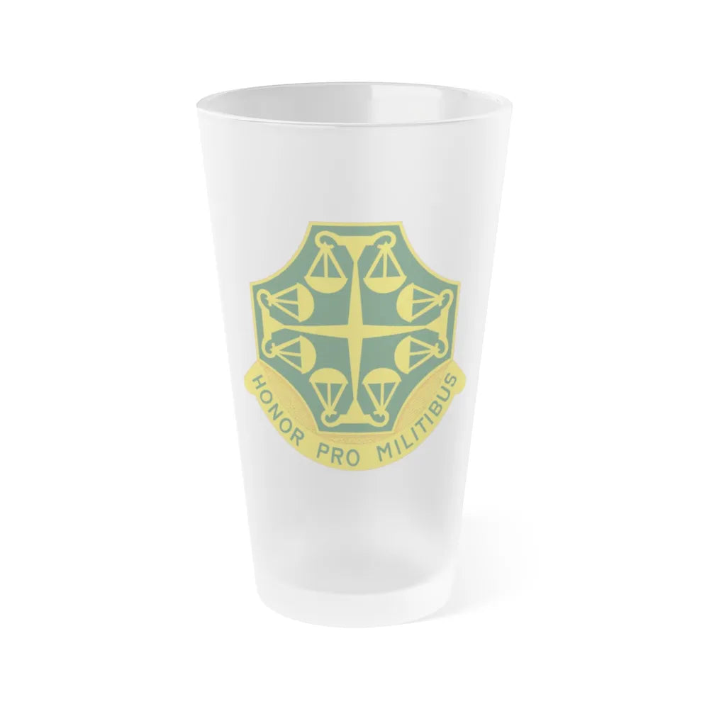 502 Military Police Battalion (U.S. Army) Frosted Pint Glass 16oz-Go Mug Yourself