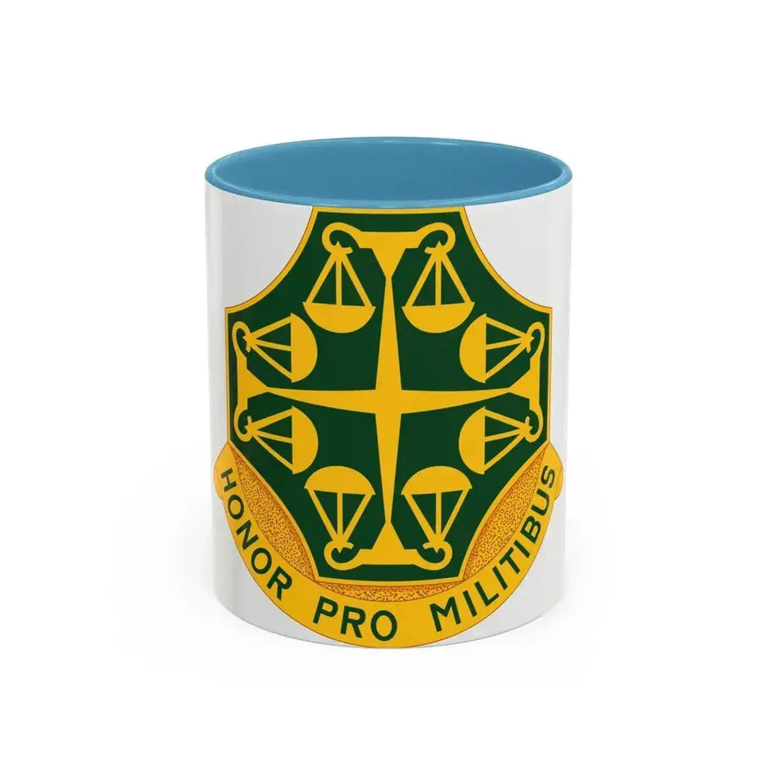 502 Military Police Battalion (U.S. Army) Accent Coffee Mug 11oz Light Blue - Go Mug Yourself