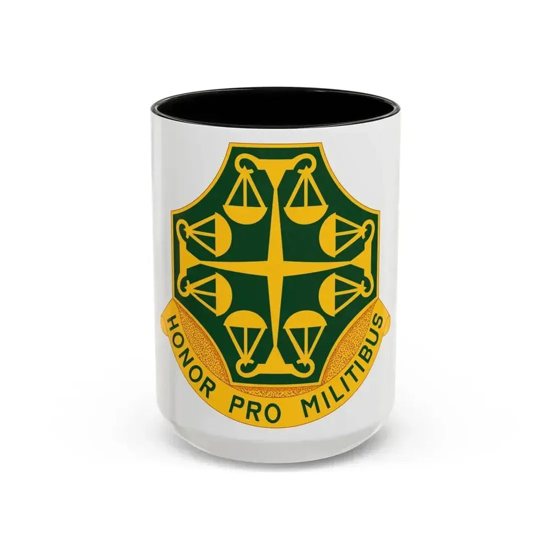 502 Military Police Battalion (U.S. Army) Accent Coffee Mug 15oz Black - Go Mug Yourself