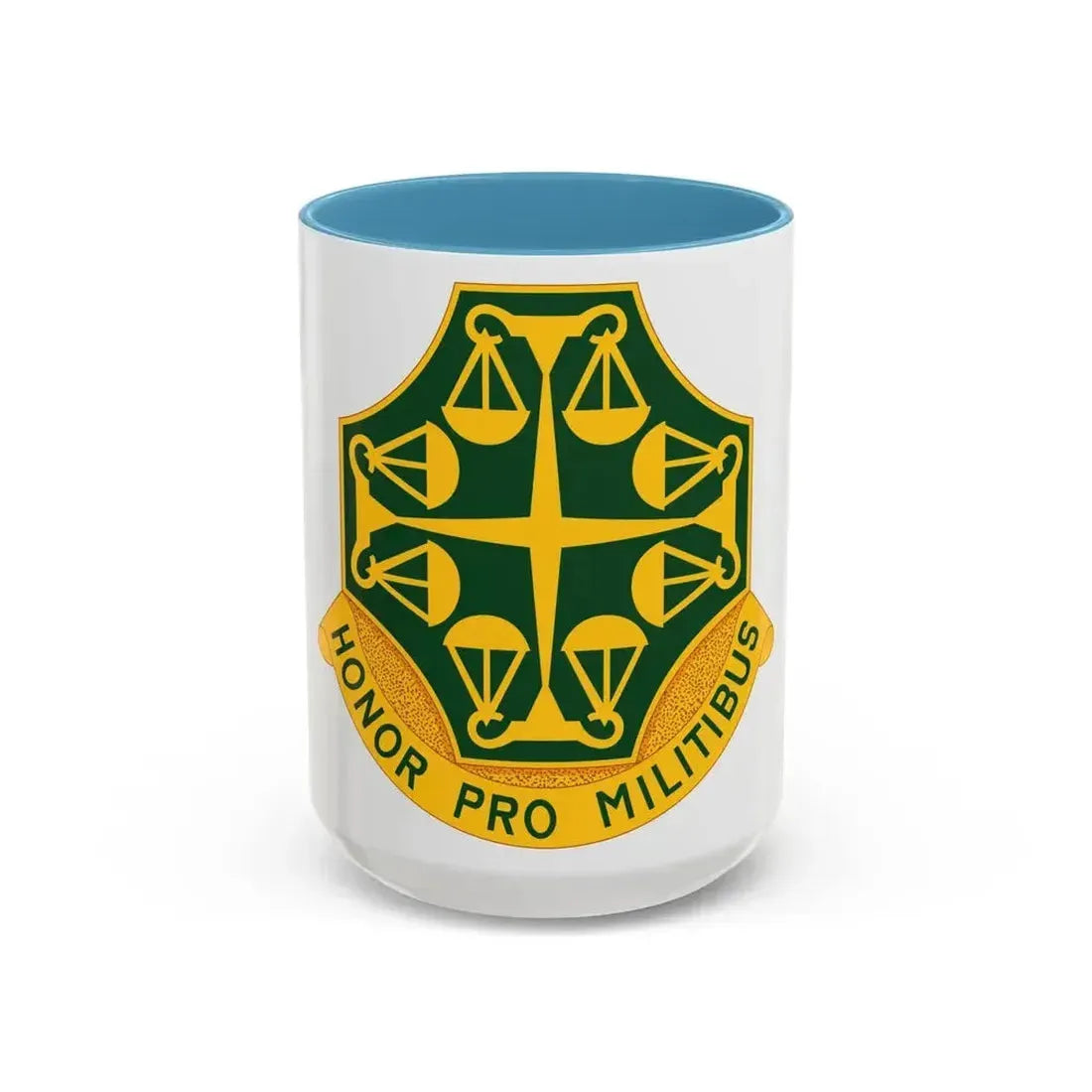 502 Military Police Battalion (U.S. Army) Accent Coffee Mug 15oz Light Blue - Go Mug Yourself