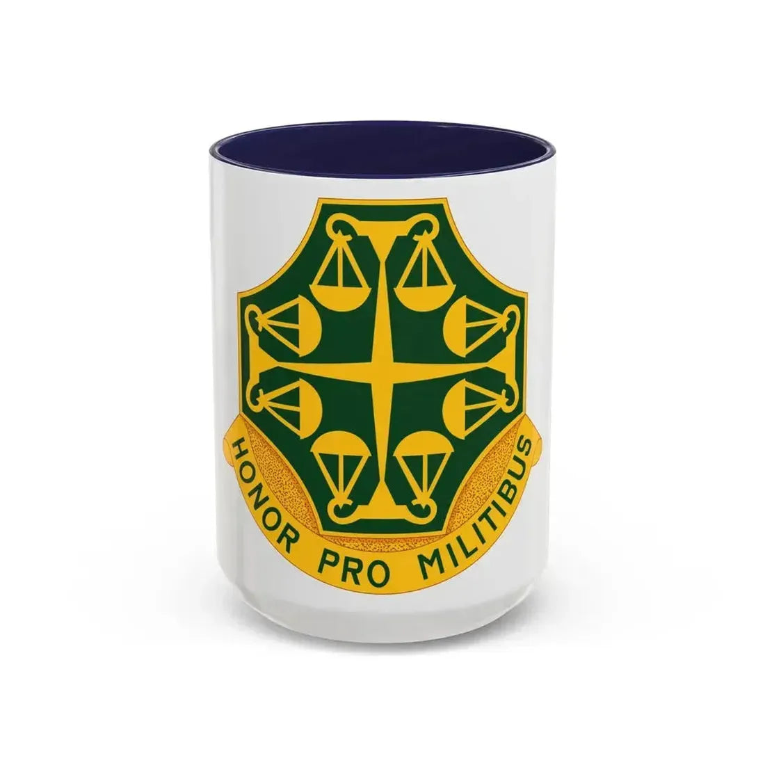 502 Military Police Battalion (U.S. Army) Accent Coffee Mug 15oz Navy - Go Mug Yourself