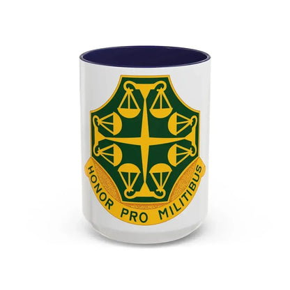 502 Military Police Battalion (U.S. Army) Accent Coffee Mug 15oz Navy - Go Mug Yourself