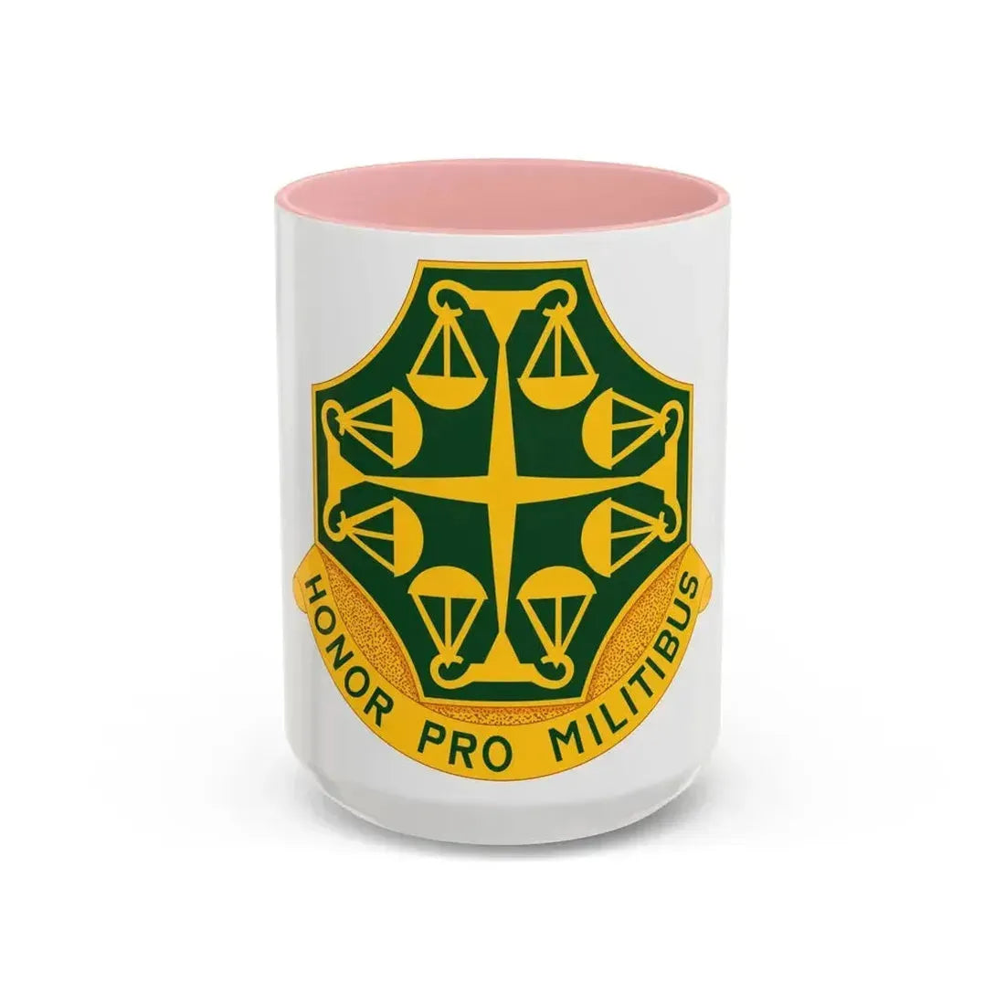 502 Military Police Battalion (U.S. Army) Accent Coffee Mug 15oz Pink - Go Mug Yourself